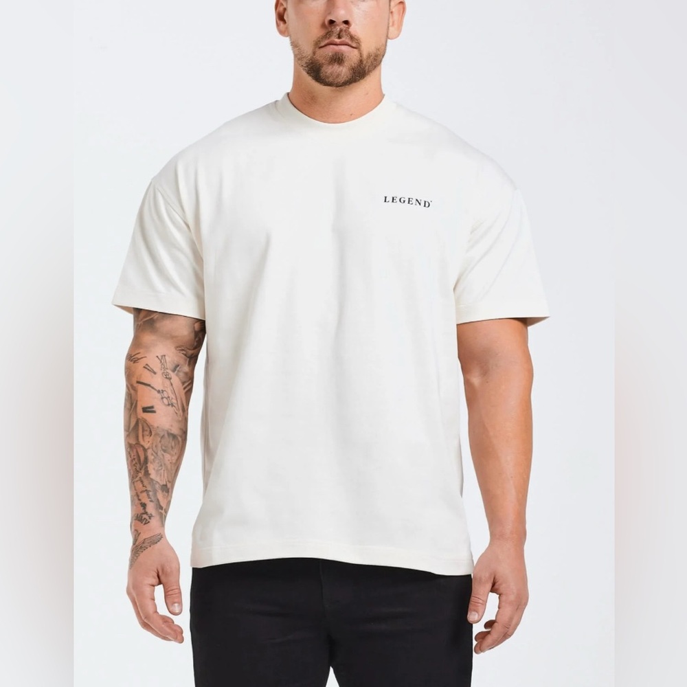 Legend London HEAVYWEIGHT LEGEND T-SHIRT - White